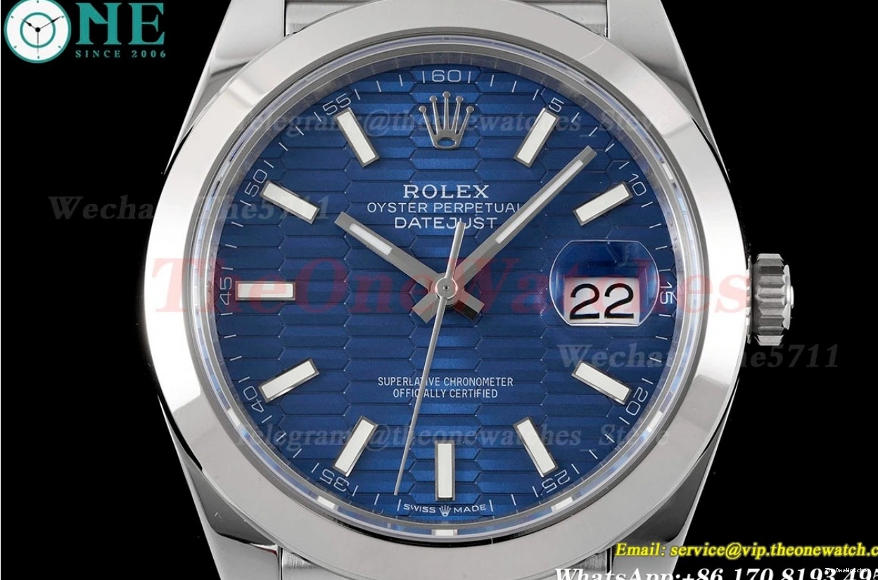41mm SS Blue 904L VR3235 Stk Datejust King 126300 Jubilee SS 0412